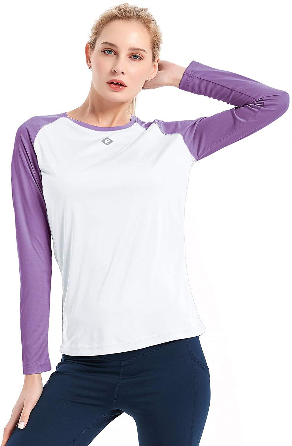 Women's UPF 50+ Sun Protection Hiking Shirts Long Sleeve Quick Dry Rashguard Athletic Running Fishing Shirts - JOY2ESpree