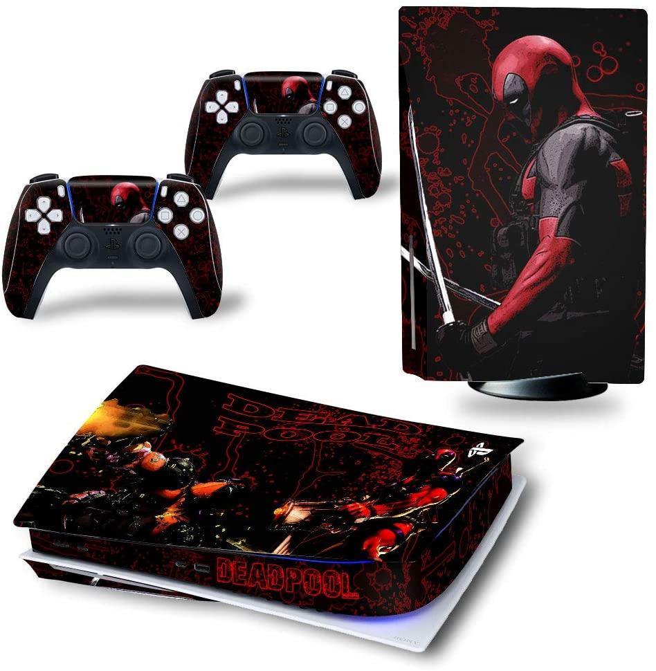 Mmoptop PS5 Skin Aven-GeRs for Playstation 5 Disc Version with Console and Dualsense Controller - Full Set - JOY2ESpree