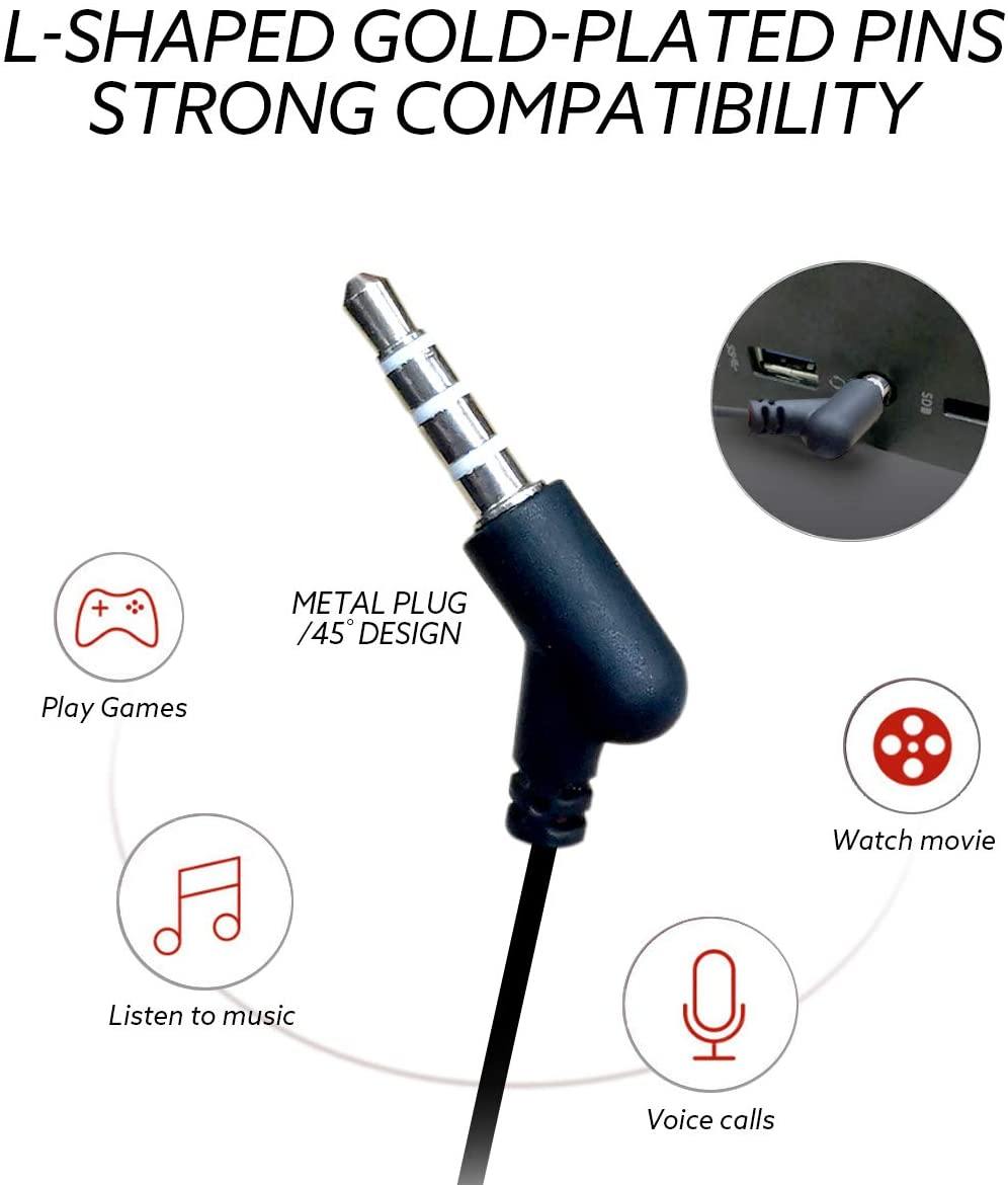 Dual Microphones Gaming Headphones with Siri Wake-up Noise Cancelling Stereo Bass Headphones for Mobile Gaming - JOY2ESpree