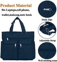 
                        
                          將圖片載入圖庫檢視器 Canvas Tote Bag Waterproof Nylon Multi Pocket Shoulder Bags Laptop Work Bag Teacher Purse and Handbags for Women &amp; Men
                        
                      