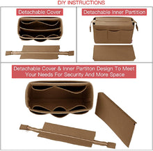 
                        
                          画像をギャラリービューアに読み込む, Purse Organizer Insert, Bag Organizer with NEW Detachable Zipper cover, fits Speedy Neverful, St Lious, Tote, 5 Size
                        
                      