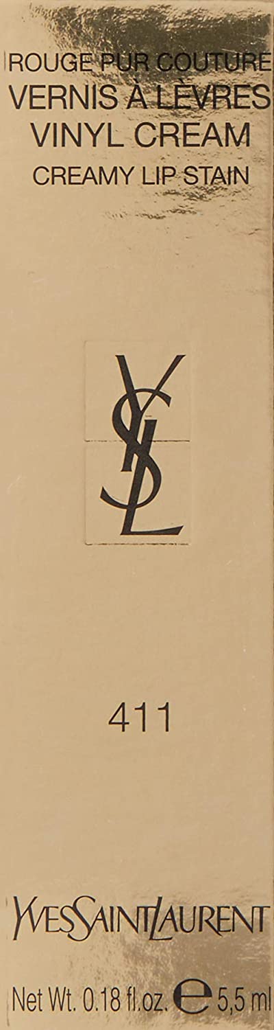 Yves Saint Laurent Vernis A Levres Vinyl Cream Lip Stain, 412 Rose Mix, 0.18 Ounce
