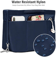 
                        
                          Load image into Gallery viewer, bridawn Nylon Tote Organizer Purse Insert Pocketbook Organizer Insert Handbag Divider with Handles Zipper Closure
                        
                      