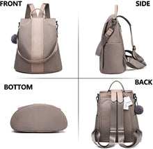 
                        
                          Load image into Gallery viewer, Women Backpack Purse Waterproof Nylon Anti-theft Rucksack Lightweight Shoulder Bag
                        
                      