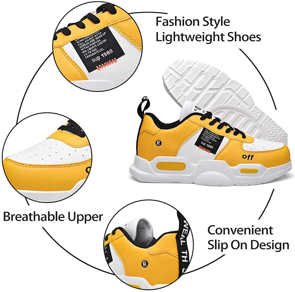 XIDISO Fashion Mens Women Sneakers High and Low Top Walking Shoes Sport Athletic Casual Shoe for Men