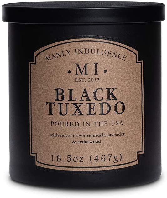 Manly Indulgence Sea Salt & Ginger Scented Jar Candle, 15 Oz, White