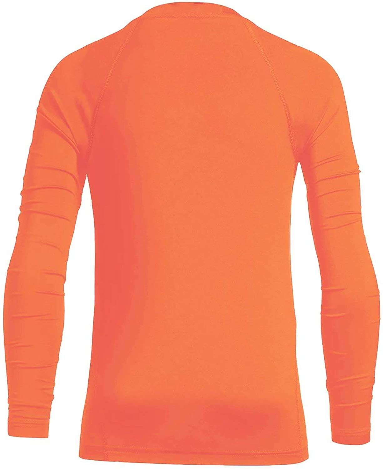 BALEAF Youth Boys'/Girls' Thermal Compression Sports Shirts Long Sleeve Fleece Base Layer Crew Neck
