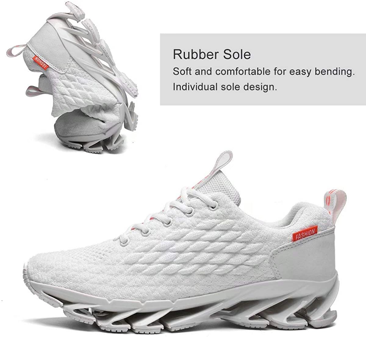 Pozvnn Mens Blade Sneakers Athletic Running Shoes Non Slip Walking Fashion Tennis Shoes