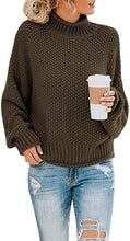 
                        
                          画像をギャラリービューアに読み込む, Saodimallsu Womens Turtleneck Oversized Sweaters Batwing Long Sleeve Pullover Loose Chunky Knit Jumper - JOY2ESpree
                        
                      