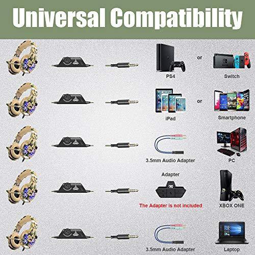 BENGOO Stereo Gaming Headset for PS4, PC, Xbox One Controller - JOY2ESpree