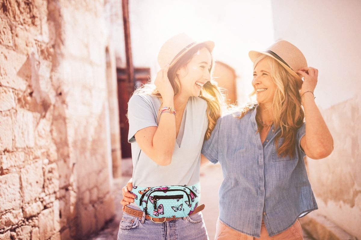TOPERIN Fashion Fanny Pack Cute Running Belt Waist Pack Running Waist Bag Belt