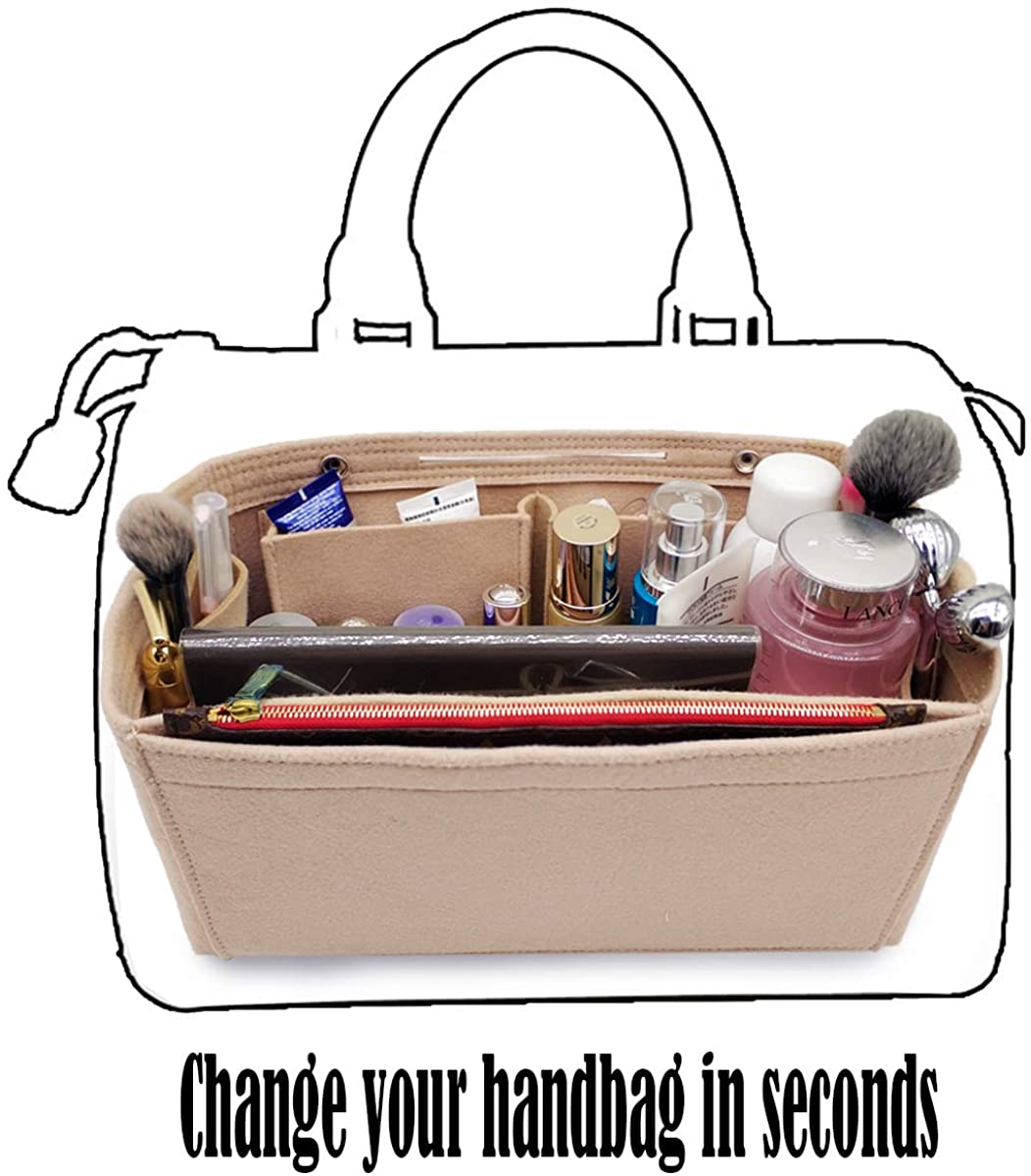 Felt Purse Organizer Insert Bag organizer Multi Pocket Bag in Bag Organizer Shaper