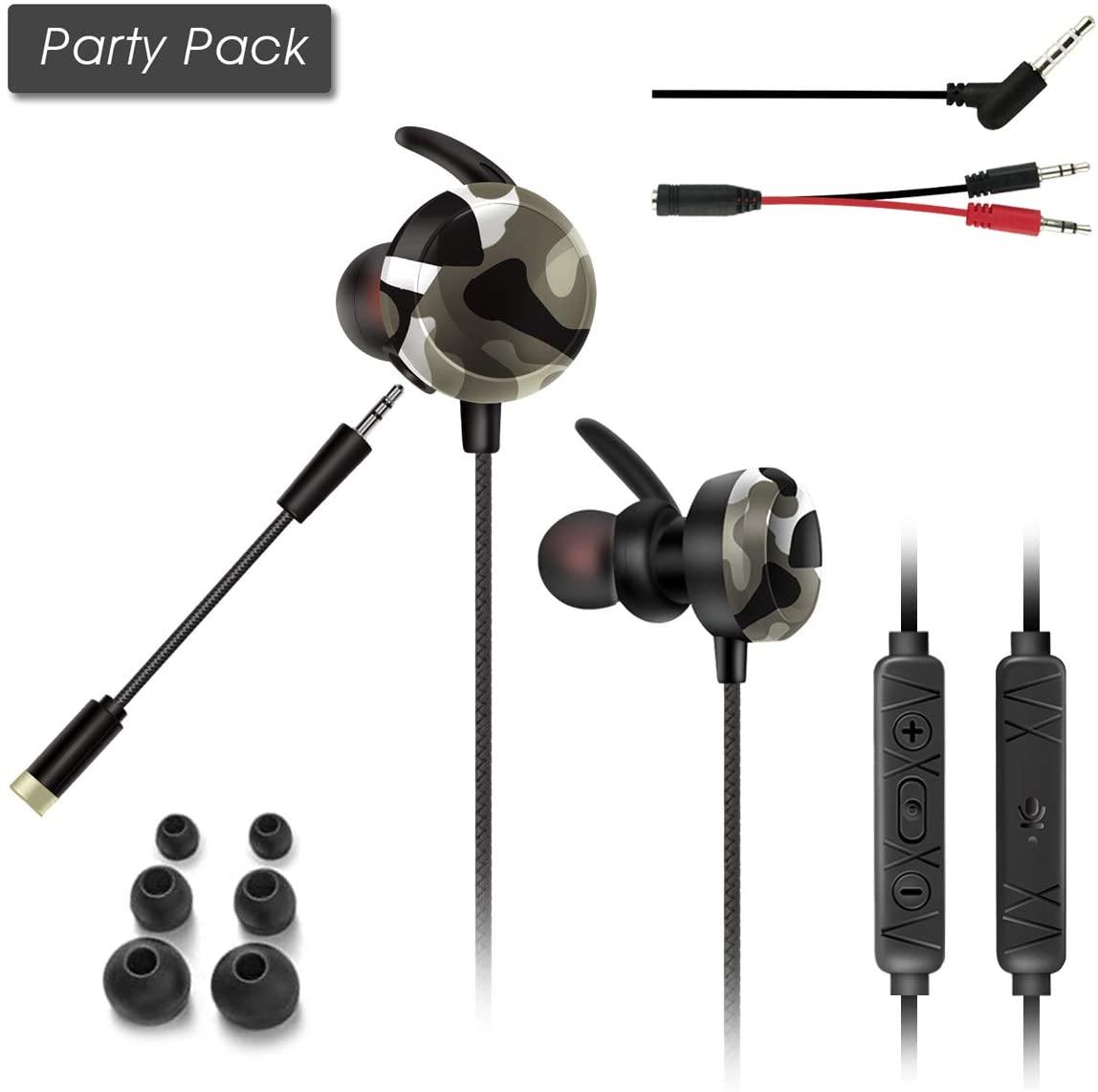 Dual Microphones Gaming Headphones with Siri Wake-up Noise Cancelling Stereo Bass Headphones for Mobile Gaming - JOY2ESpree
