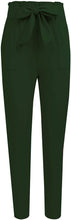
                        
                          Load image into Gallery viewer, Freeprance Women's Pants Casual Trouser Paper Bag Pants Elastic Waist Slim Pockets
                        
                      