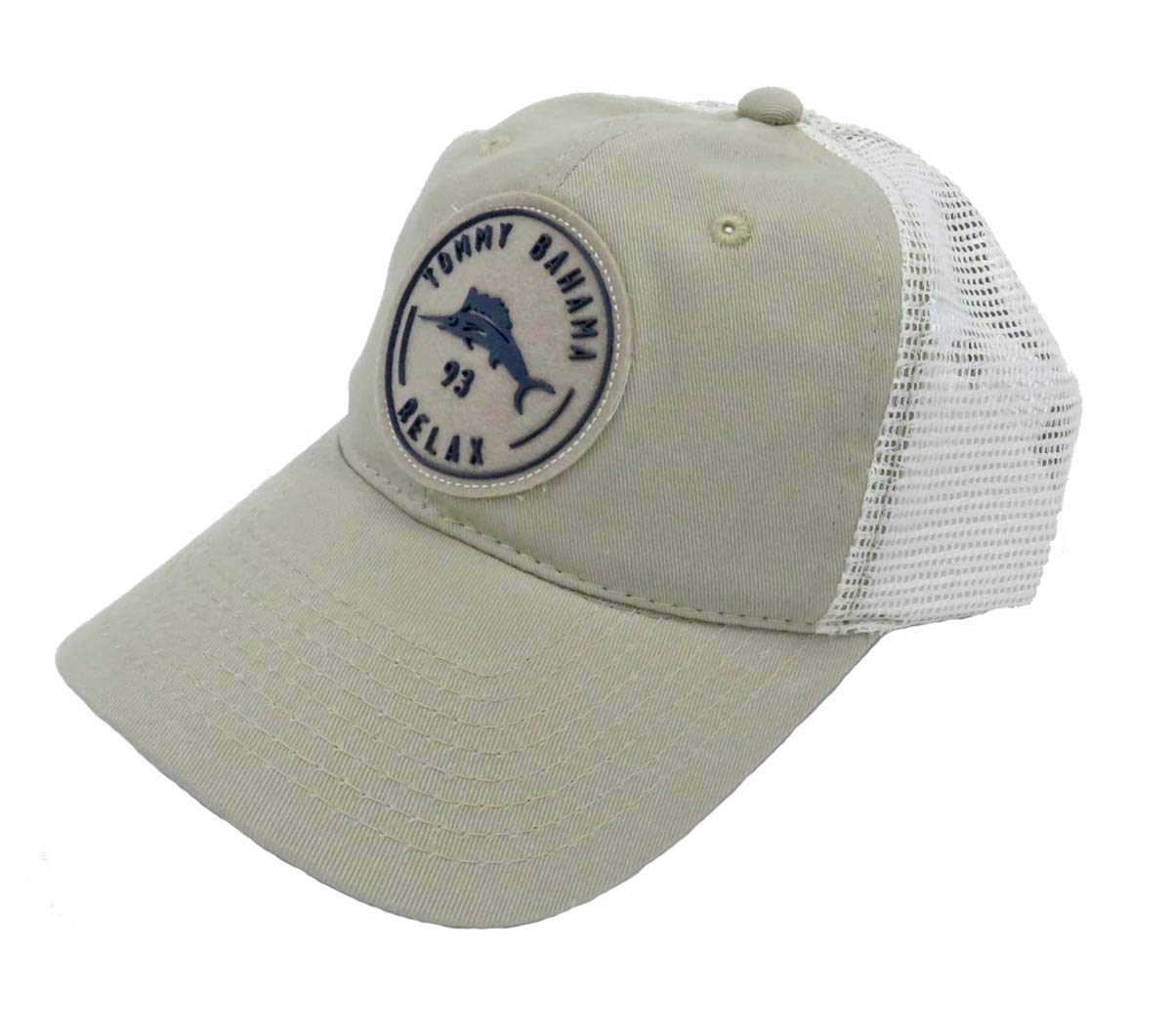 Tommy Bahama Men's Mesh Back Khaki Patch Ball Cap