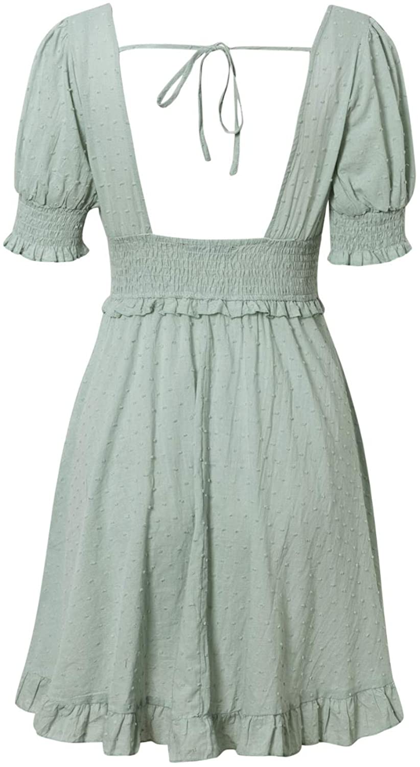 Simplee Women Sexy Deep V-Neck Short Sleeve Striped Print Mini A Line Dress