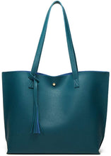 
                        
                          將圖片載入圖庫檢視器 Women's Soft Faux Leather Tote Shoulder Bag from Dreubea, Big Capacity Tassel Handbag
                        
                      
