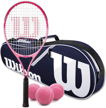 
                        
                          將圖片載入圖庫檢視器 Wilson Burn Pink Junior Tennis Racquet Bundled with a Advantage II Racquet Holder and a Can of Pink Tennis Balls - JOY2ESpree
                        
                      