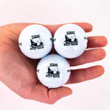 
                        
                          Load image into Gallery viewer, Buffalo BottleCraft Personalized Groomsman Golf Balls, Sleeve of 3, Wilson, Custom Designs for Groomsmen, Best Man, Ushers, Officiants - JOY2ESpree
                        
                      