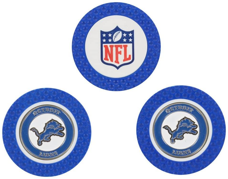 Team Golf NFL Golf Chip Ball Markers (3 Count), Poker Chip Size with Pop Out Smaller Double-Sided Enamel Markers - JOY2ESpree
