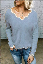
                        
                          Muat gambar ke penampil Galeri, Rungion Womens Long Sleeve V Neck Pullover Sweaters Cute Knitted Winter Oversized Blouse Tops
                        
                      