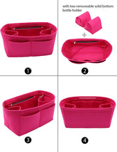 
                        
                          Cargar imagen en el visor de la galería, Felt Purse Organizer Insert Zipper Pocket with Two Removeable Bottle Holder
                        
                      
