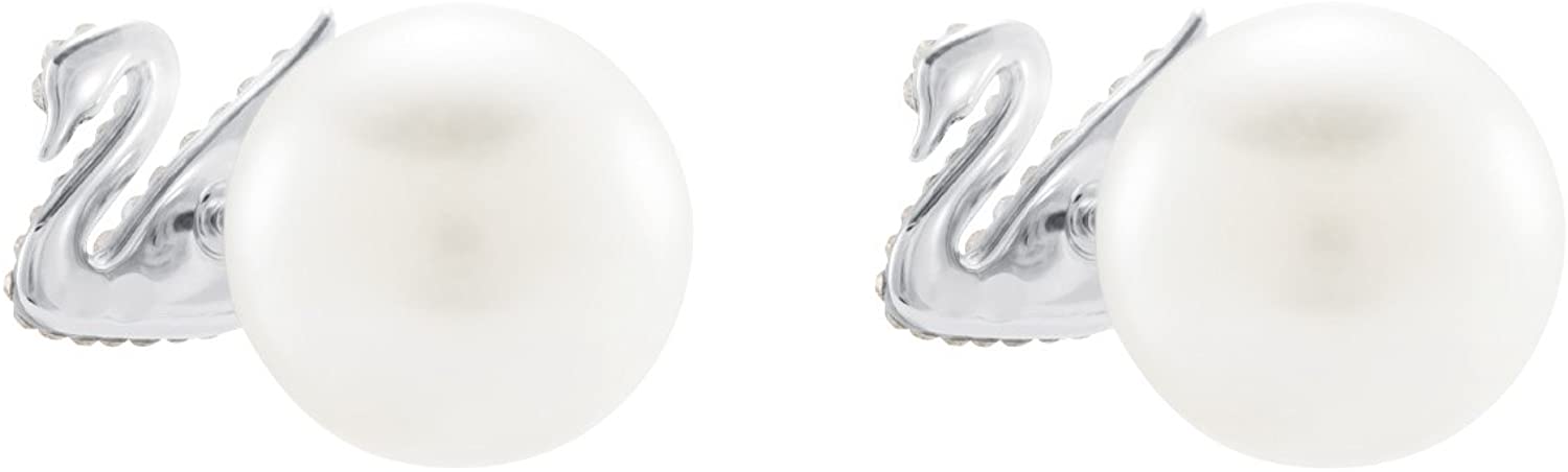 SWAROVSKI Women's Iconic Swan Crystal Jewelry Collection, Rhodium Finish - JOY2ESpree