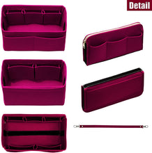 
                        
                          Load image into Gallery viewer, Purse Organizer Insert with Zipper Felt Bag Organizer Handbag Organizer Insert Bag In Bag Organizer
                        
                      