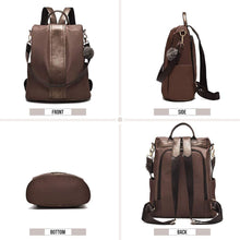 
                        
                          Load image into Gallery viewer, Women Backpack Purse Waterproof Nylon Anti-theft Rucksack Lightweight Shoulder Bag
                        
                      
