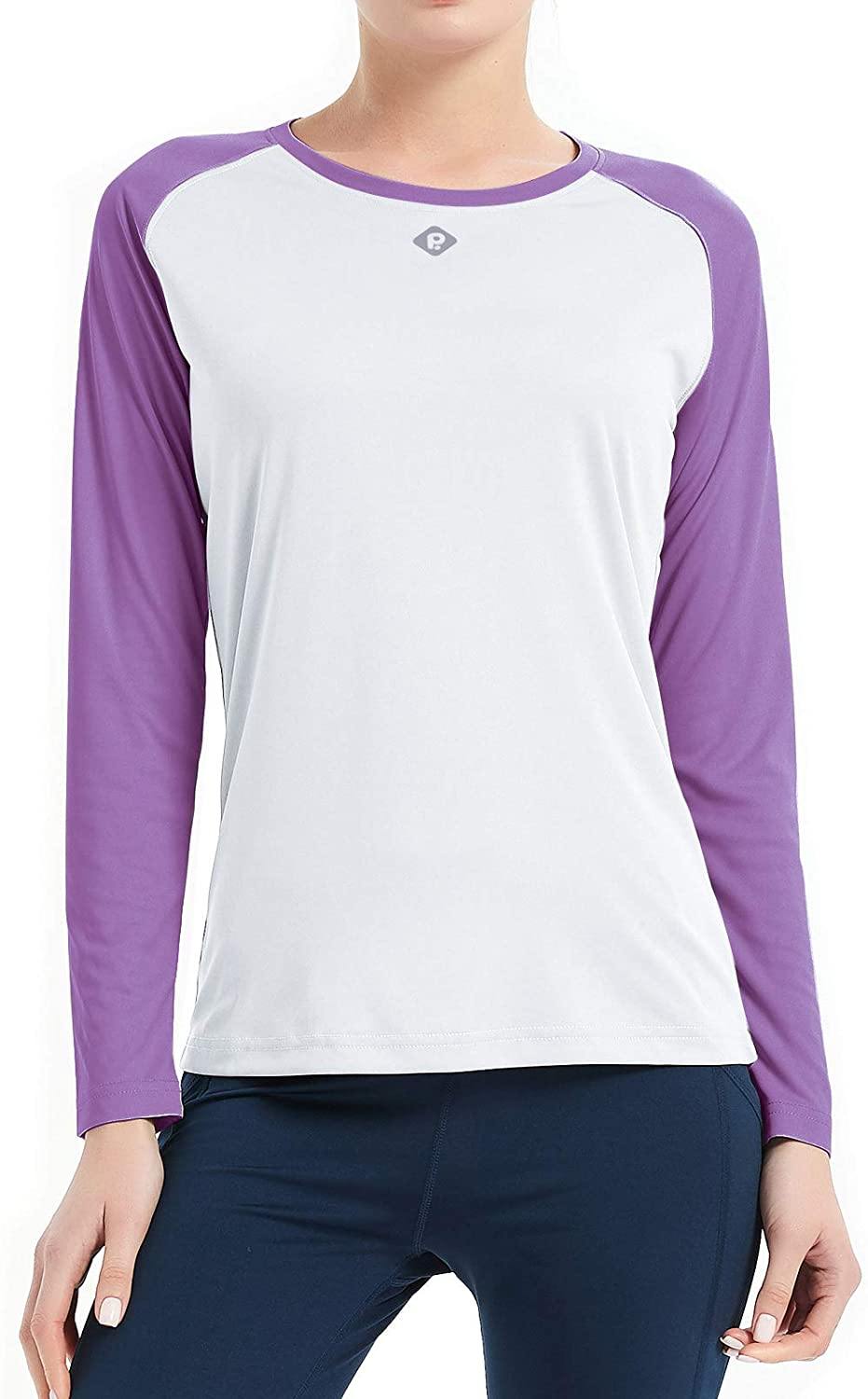Women's UPF 50+ Sun Protection Hiking Shirts Long Sleeve Quick Dry Rashguard Athletic Running Fishing Shirts - JOY2ESpree