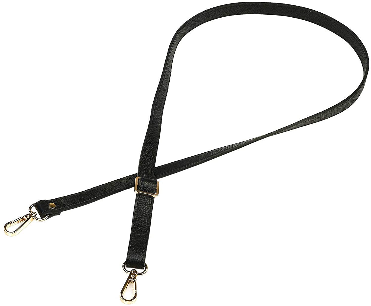 VanEnjoy Full Grain Leather Adjustable Replacement Strap for Crossbody Bag Purse, 26-51"Long 0.71"Wide