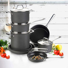 
                        
                          画像をギャラリービューアに読み込む, cooper pan Hard Anodized Nonstick Induction Cookware Set,13-Piece Aluminum Pots and Pans Set with Lids, Dishwasher Safe Oven Safe, Black - JOY2ESpree
                        
                      