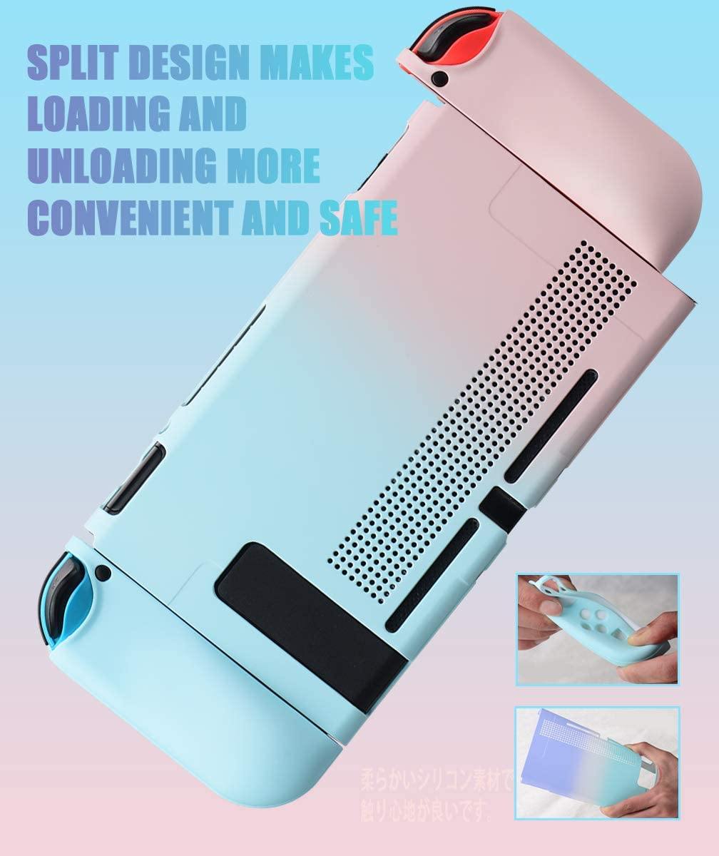 UYIYE Case for Switch - Protective Hard Case for Switch- Dockable TPU Shell Cover for Handheld Video Game Controller - Case Cover for Switch - JOY2ESpree