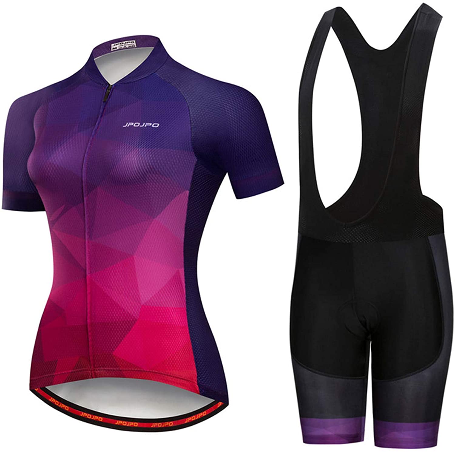 Women's Cycling Clothing Short Sleeve Bike Jersey Sets Bib Shorts Summer Cycling Sets Reflective