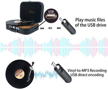 
                        
                          गैलरी व्यूवर में इमेज लोड करें, LP&amp;No.1 Bluetooth Record Player with USB Play and Recording - JOY2ESpree
                        
                      