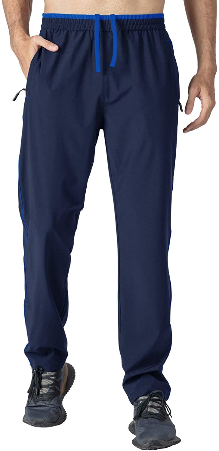 Rdruko Men's Jogger Casual Pants Lightweight Breathable Quick Dry Hiking Running Outdoor Sports Pants
