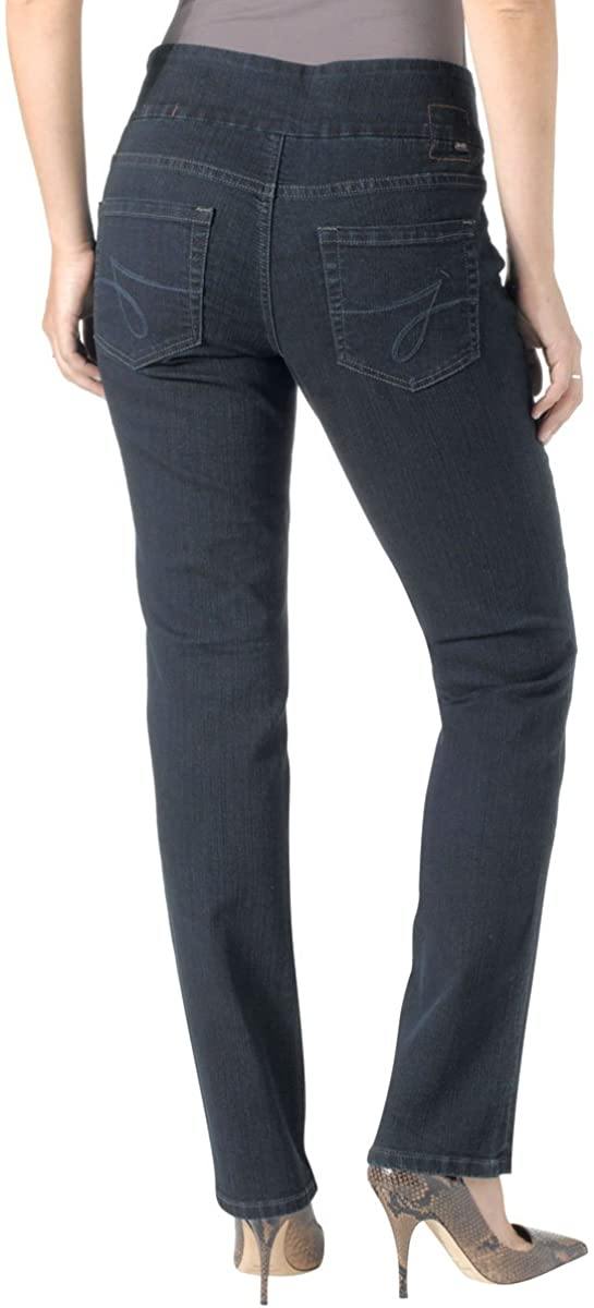 Jag Jeans Women's Petite Peri Pull On Straight Leg Jean