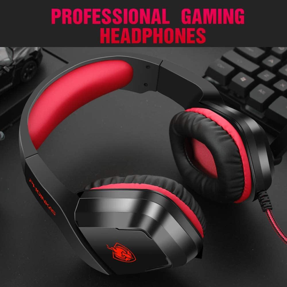 PS4 Gaming Headset with 7.1 Surround Sound, Xbox One Headset with Noise Canceling Mic & LED Light - JOY2ESpree