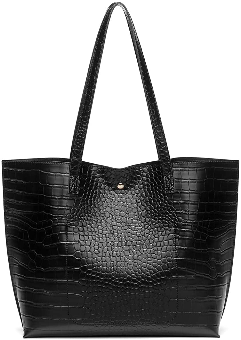 Women's Soft Faux Leather Tote Shoulder Bag from Dreubea, Big Capacity Tassel Handbag