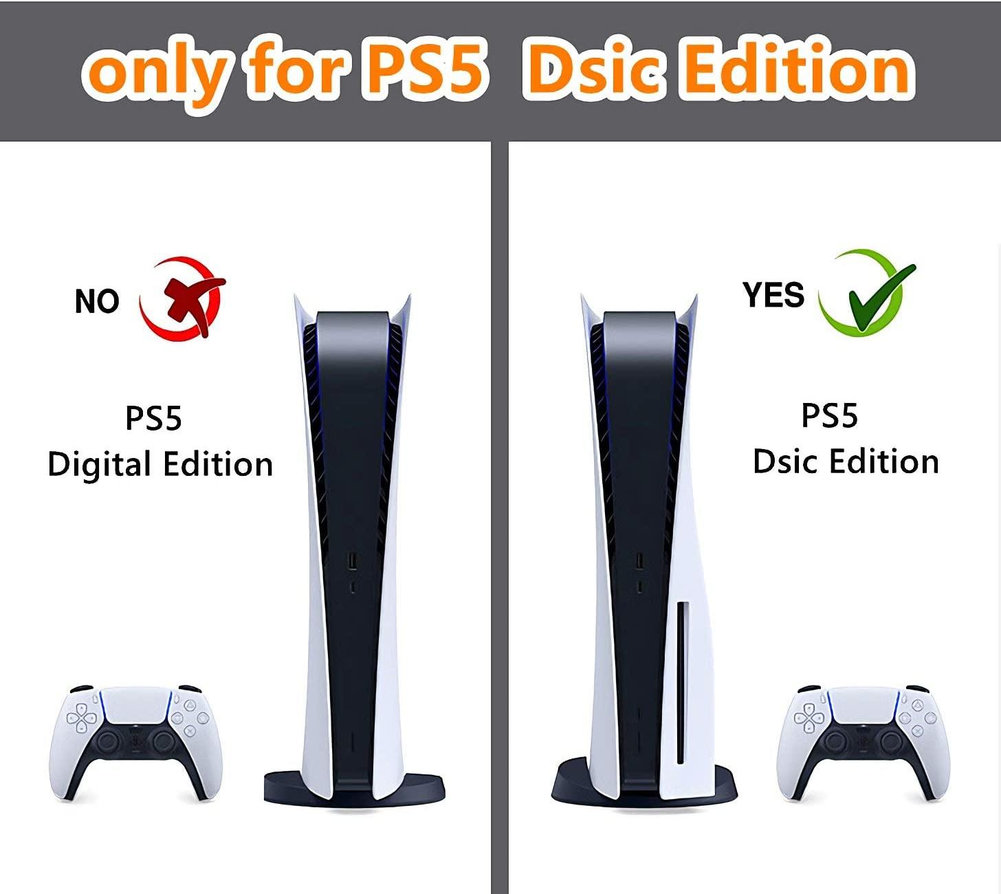 Mmoptop PS5 Skin Aven-GeRs for Playstation 5 Disc Version with Console and Dualsense Controller - Full Set - JOY2ESpree