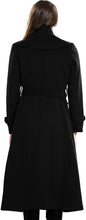
                        
                          Load image into Gallery viewer, Escalier Women's Wool Trench Coat Winter Double-Breasted Jacket with Belts
                        
                      