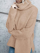 
                        
                          Muat gambar ke penampil Galeri, FISACE Womens Solid Round Neck Oversized Turtleneck Full Sleeve Knitted Sweater Pullover
                        
                      