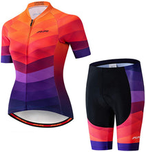 
                        
                          Muat gambar ke penampil Galeri, Women's Cycling Clothing Short Sleeve Bike Jersey Sets Bib Shorts Summer Cycling Sets Reflective
                        
                      