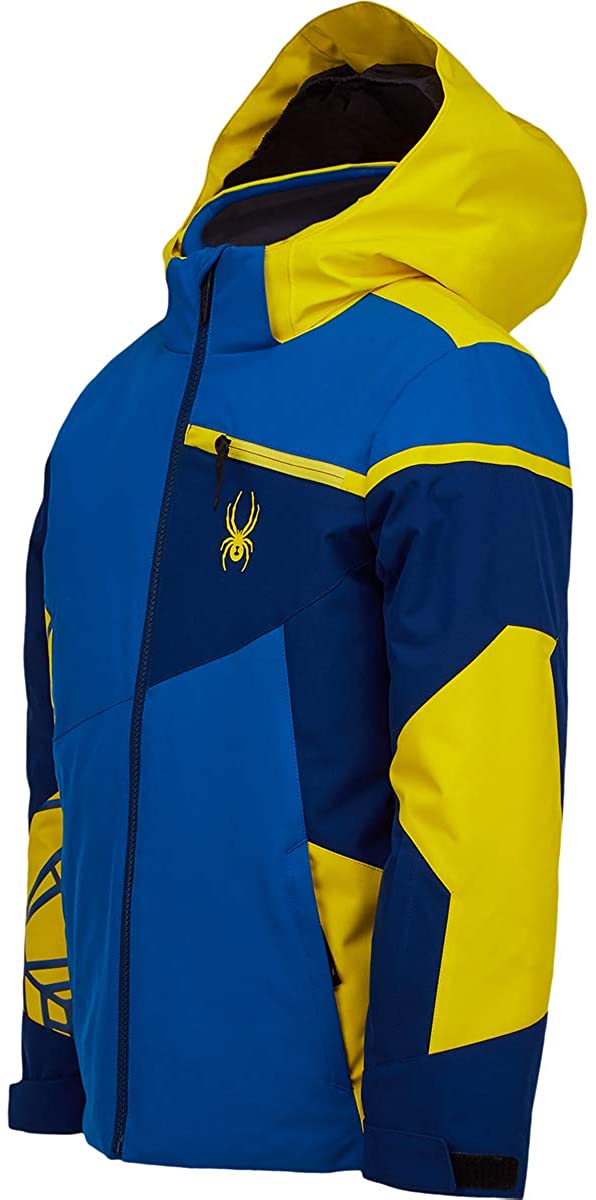 Spyder Boy’s Challenger Ski Jacket – Kids Full Zip Hooded Winter Coat