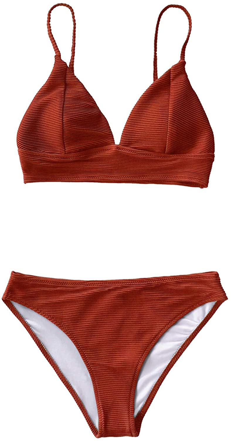 CUPSHE Women's Bikini Triangle Sexy Lace Up Two Piece Bathing Suit