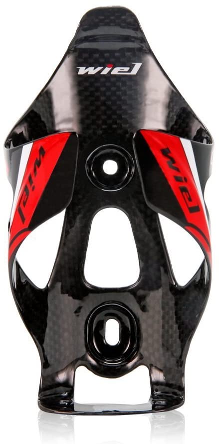 Wiel Full Carbon Fiber Bicycle Bike Light Drink Water Bottle Cage Holder