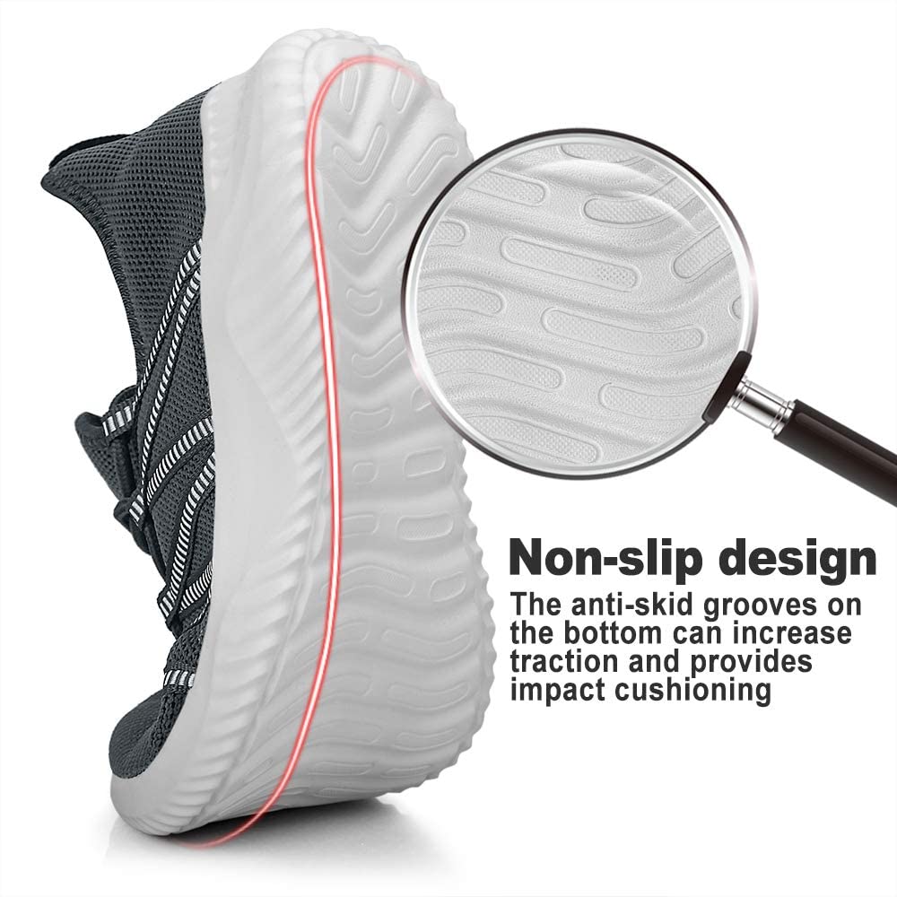 Feethit Mens Slip On Running Shoes Breathable Lightweight Comfortable Fashion Non Slip Sneakers for Men