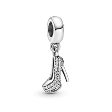 
                        
                          Load image into Gallery viewer, Pandora Jewelry Pave Stiletto Shoe Dangle Cubic Zirconia Charm in Sterling Silver - JOY2ESpree
                        
                      