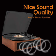 
                        
                          Muat gambar ke penampil Galeri, LP&amp;No.1 Portable Suitcase Turntable with Stereo Speaker,3 Speeds Belt-Drive Vinyl Record Player Black - JOY2ESpree
                        
                      