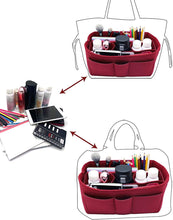 
                        
                          Muat gambar ke penampil Galeri, Felt Fabric Purse Tote Diaper Bag Organizer Insert Bag in Bag with Zipper Inner Pocket For Neverfull Speedy
                        
                      